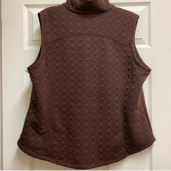 Ruby Rd. Chocolate Quilted Vest - Picture 3 of 3